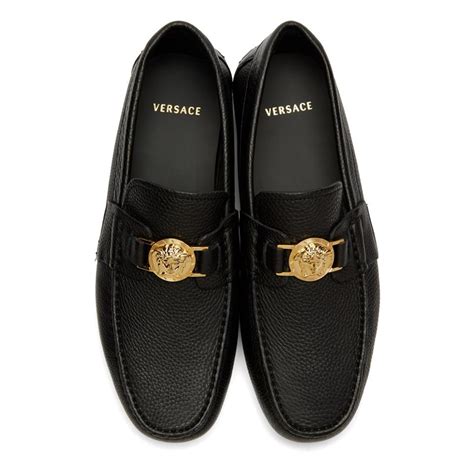 black versace loafers|versace collection men's loafers shoes.